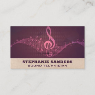 Musical Notes Sound Business Card