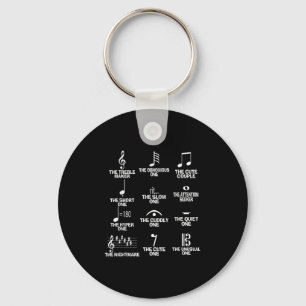 Musical Notes Symbol Definition Humor Funny Christ Key Ring