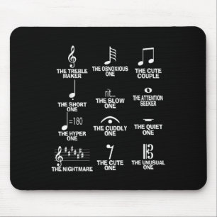 Musical Notes Symbol Definition Humor Funny Christ Mouse Mat