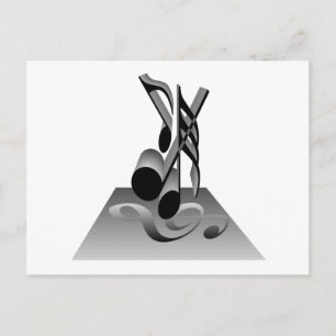 Musical Notes T-shirts and Gifts. Postcard