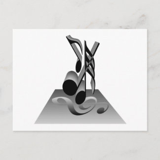 Musical Notes T-shirts and Gifts. Postcard