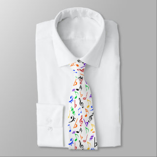 Musical Notes Tie | Multicolor Music Tie by Heard_