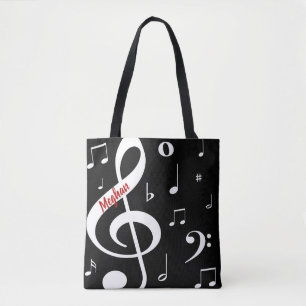 Musical Notes Tote Bag