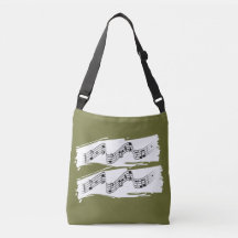 Musical notes tote bag