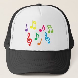 Musical notes trucker hat