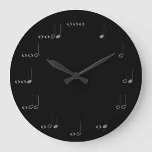 Musical notes wall clock