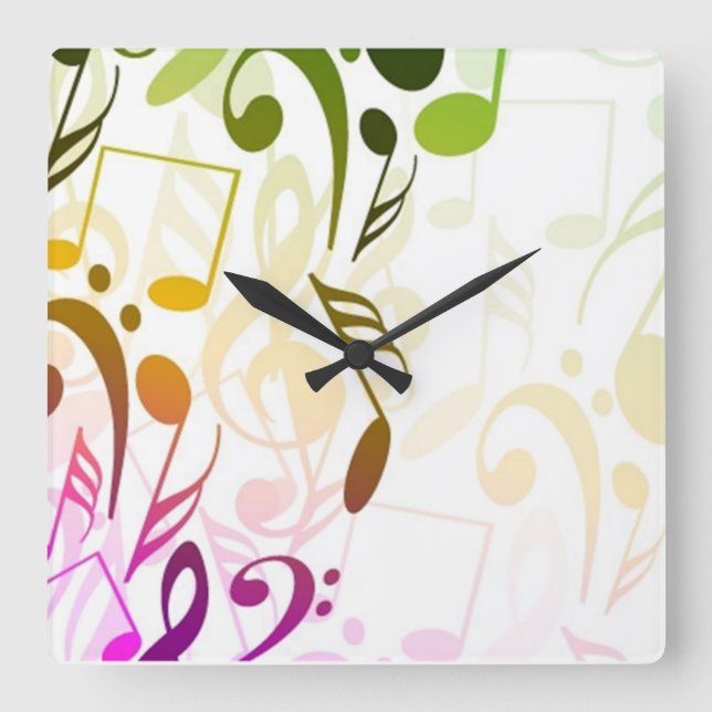 Musical Notes Wall Clock (Front)