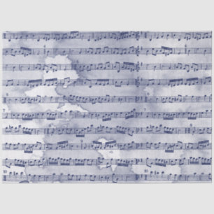 Musical notes watercolor tissue paper
