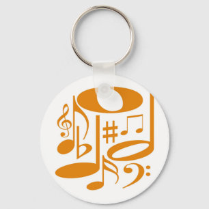 Musical Orange Keychain