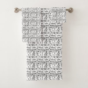 Musical Pattern towel set