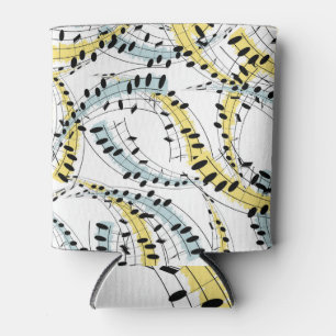 Musical Phrases: Cheerful White Background. Can Cooler