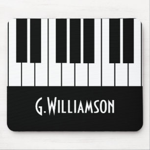 Musical Piano Keys   Add Your Name Mouse Mat