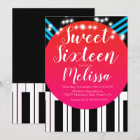 Musical Piano Red Carpet Style Night Sweet Sixteen