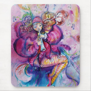 MUSICAL PINK CLOWN MOUSE MAT