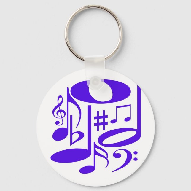 Musical Purple Keychain (Front)