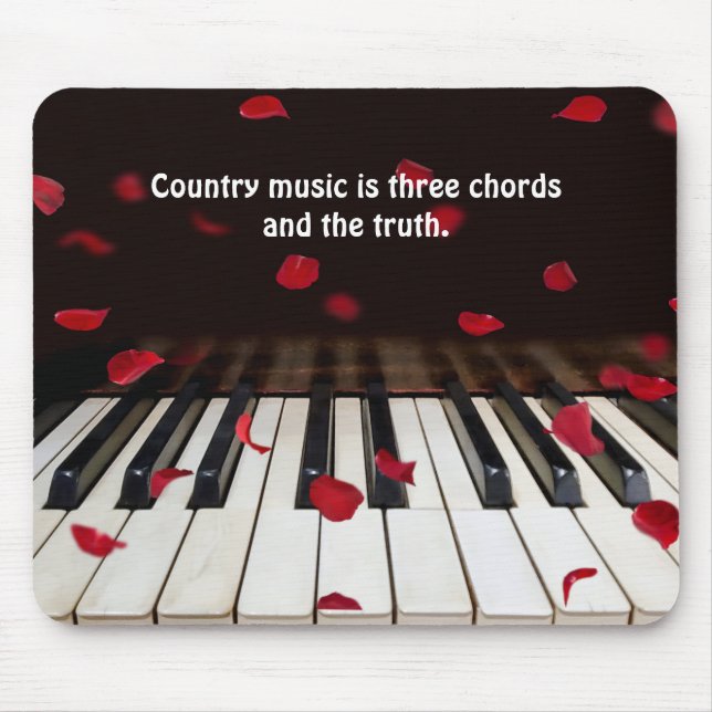 Musical Quote on Piano Keys Mouse Mat (Front)