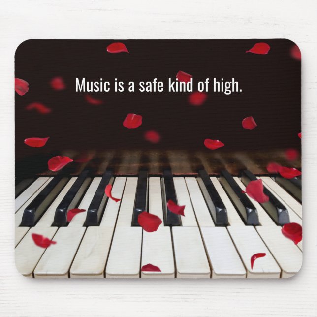 Musical Quote on Piano Keys Mouse Mat (Front)