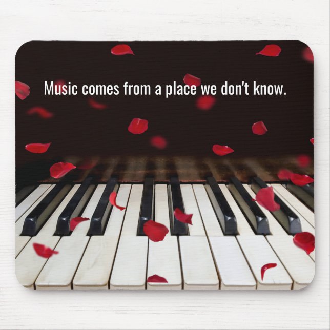 Musical Quote on Piano Keys Mouse Mat (Front)