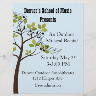 Musical Recital Custom Flyer