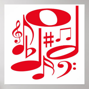 Musical Red Poster