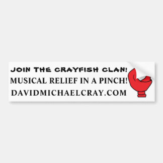 "MUSICAL RELIEF IN A PINCH" BUMPER STICKER