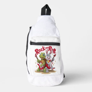 Musical Reptile and Hare Rock Out Roll Sling Bag