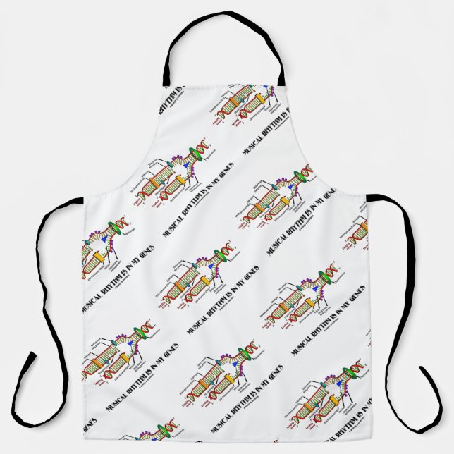 Musical Rhythm Is In My Genes DNA Replication Apron (Front)