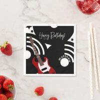 Musical Rock Star Electric Guitar Birthday