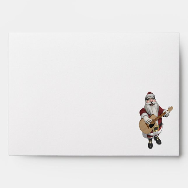 Musical Santa Claus Playing Christmas Songs Envelopes (Front)