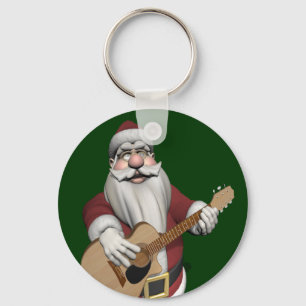 Musical Santa Claus Playing Christmas Songs Key Ring