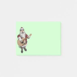 Musical Santa Claus Playing Christmas Songs Post-it Notes