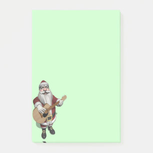 Musical Santa Claus Playing Christmas Songs Post-it Notes