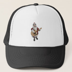 Musical Santa Claus Playing Christmas Songs Trucker Hat