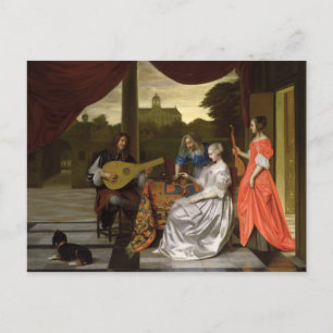 Musical Scene in Amsterdam Postcard