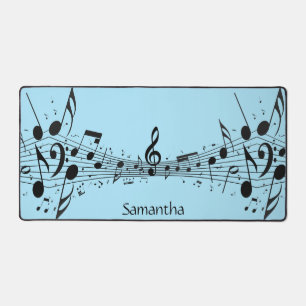Musical Score Design Desk Mat