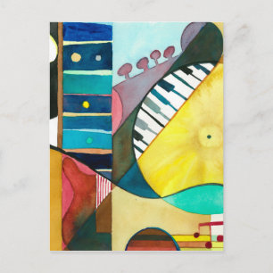 Musical Series - Guitar Tracks Postcard