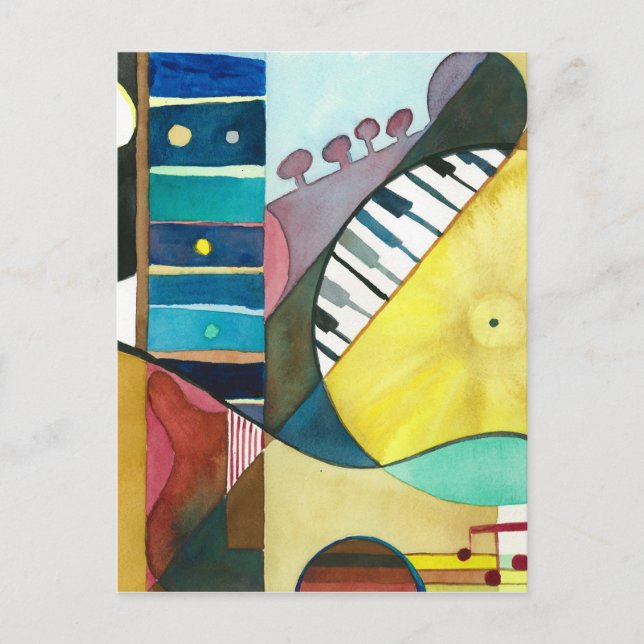 Musical Series - Guitar Tracks Postcard (Front)