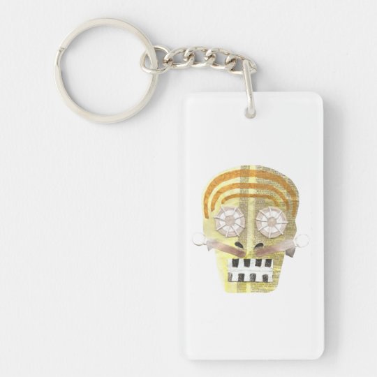 Musical Skull Double Sided Keyring