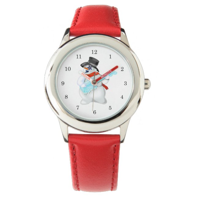 Musical Snowman Watch Christmas Cift (Front)