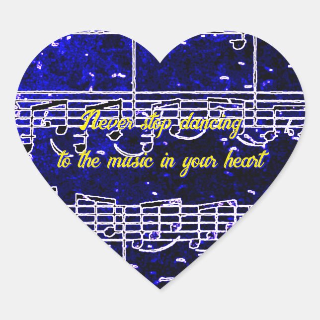 Musical Steps- Electric Blues Sticker (Front)