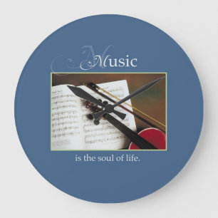 Musical Strings, The Soul of Life, Traditional Large Clock