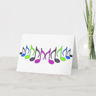 Musical Symbol "M" Card
