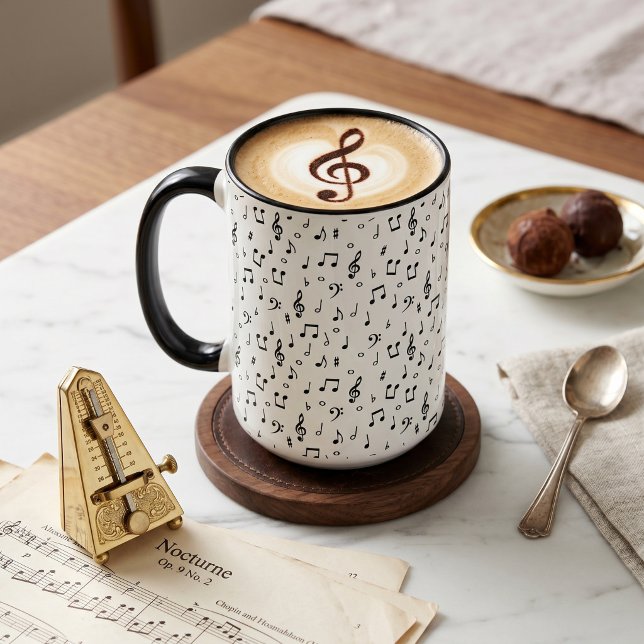 Musical symbols mug (Creator Uploaded)