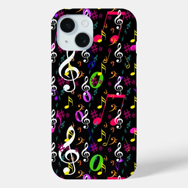 Musical Symbols Pattern Design Case-Mate iPhone Case (Back)