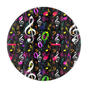 Musical Symbols Pattern Design Cutting Board