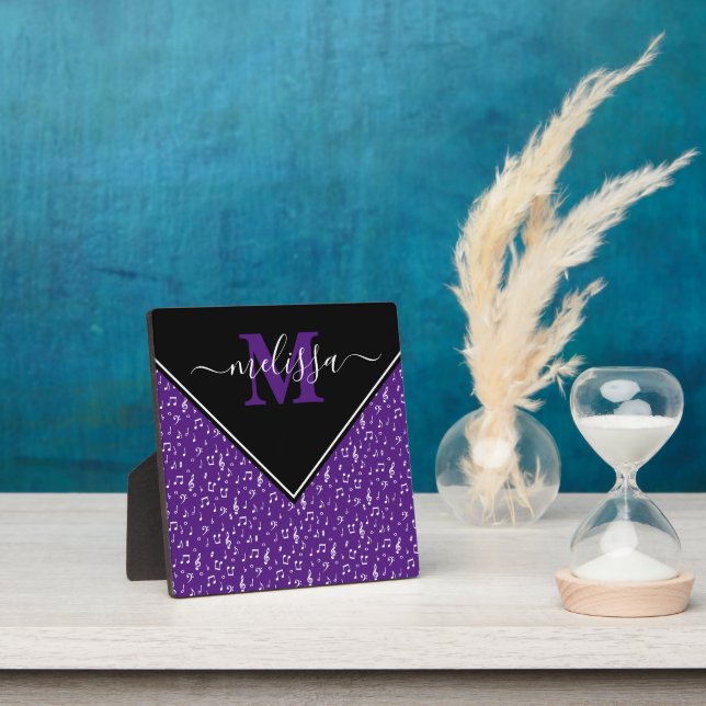 Musical symbols personalised plaque (Insitu)