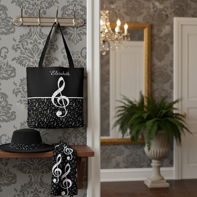 musical symbols personalised tote bag (Creator Uploaded)