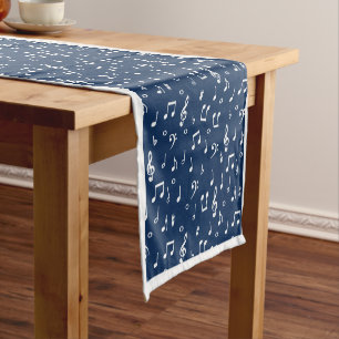 musical symbols  short table runner