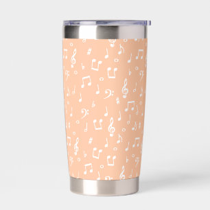 musical symbols thermal tumbler