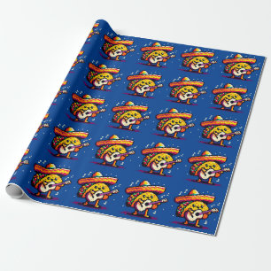 Musical Taco: 8-Bit Fiesta Fun Wrapping Paper